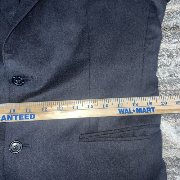 Jos A. Bank Cashmere Wool Blazer Mens 40R Black Sport Coat Suit Jacket - Picture 13 of 16